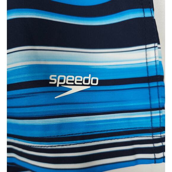 Speedo Men's Bondi Stretch Boardshort 20" Turkish Sea Blue Stripe Small NWT - Picture 6 of 8